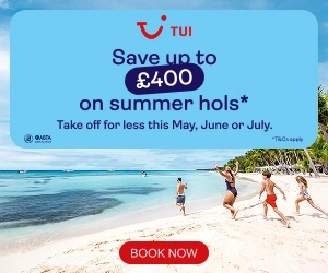 TUI Save up to £400 on holidays